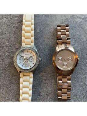 Cool Pair Of Fossil And Relic Womens Watches Both Watches Run Great Bin N